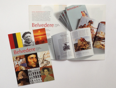 Agnes Schubert Grafik Design Belvedere Museum Zeitschrift Folder