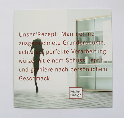 Agnes Schubert Grafik Design Küchendesign Folder