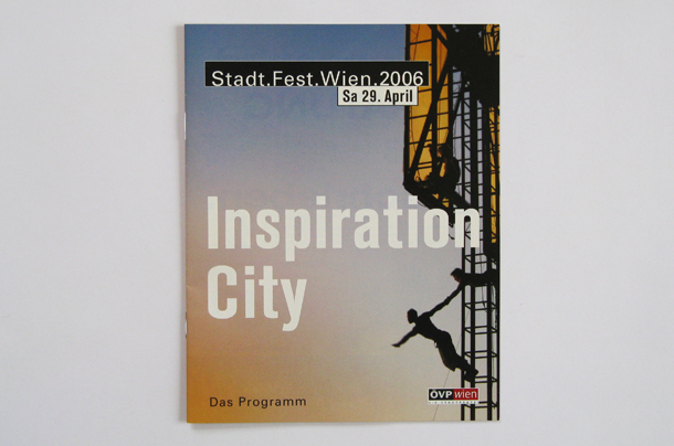 Agnes Schubert Grafik Design Stadtfest Wien Folder