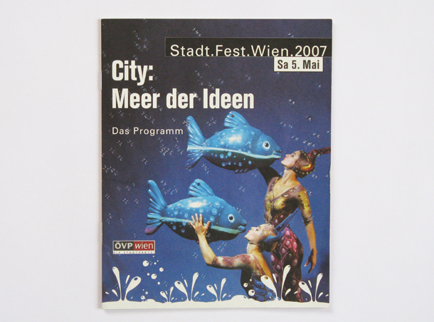 Agnes Schubert Grafik Design Stadtfest Wien Folder