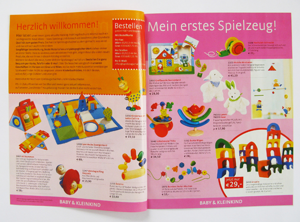 Agnes Schubert Grafik Design Spielzeugschachtel Folder