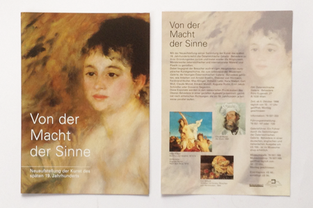 Agnes Schubert Grafik Design Belvedere Museum Ausstellung Folder